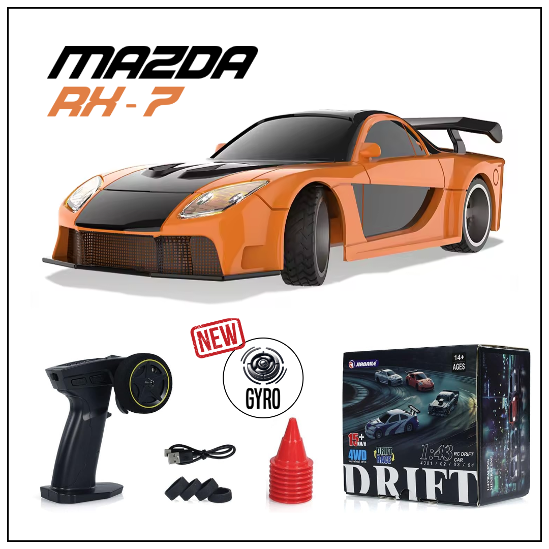 Driftoys 1:43 RC Drift Car – Mazda RX-7